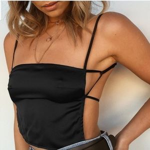 Beginning Boutique Amie Backless Crop Top